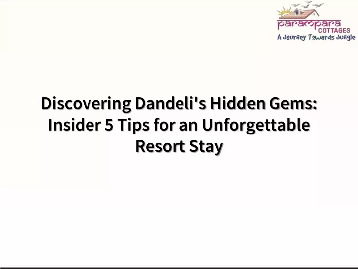 discovering dandeli s hidden gems insider 5 tips