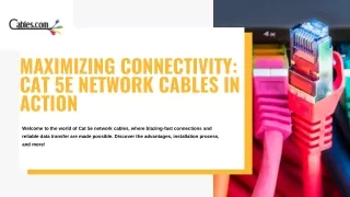 Maximizing Connectivity with Cat 5e Network Cables in Action