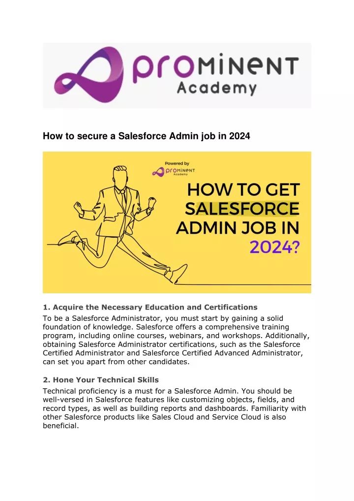 PPT How To Secure A Salesforce Admin Job In 2024 Prominent Academy   How To Secure A Salesforce Admin Job In 2024 N 