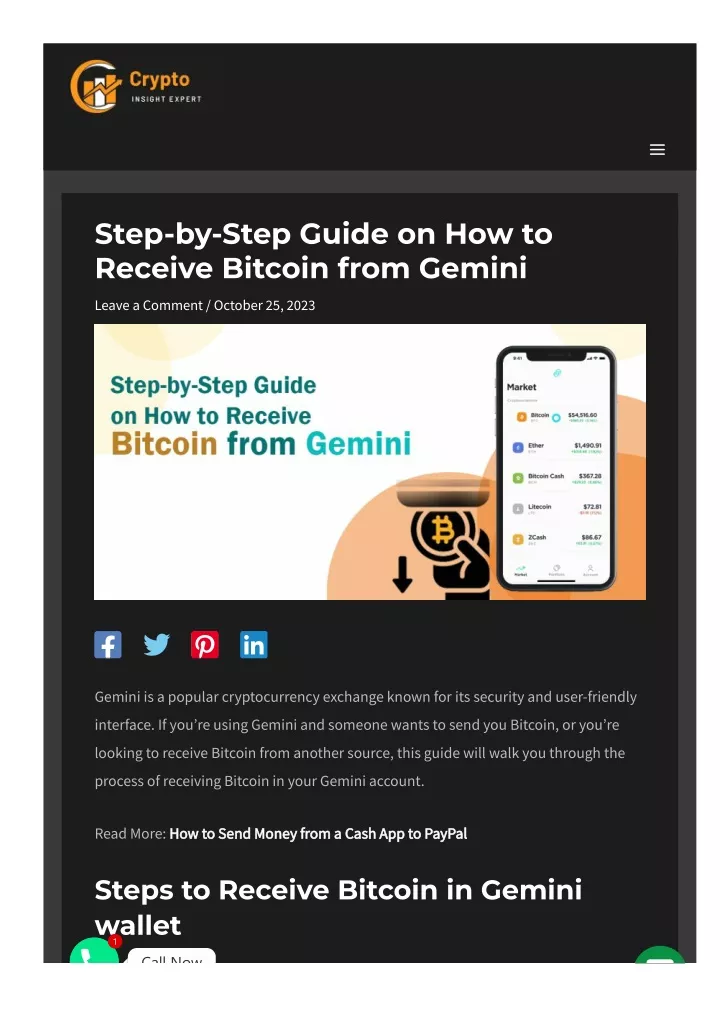 step by step guide on how to receive bitcoin from