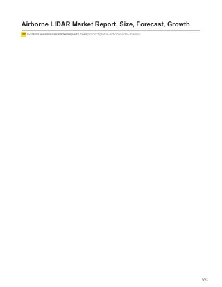 airborne lidar market report size forecast growth