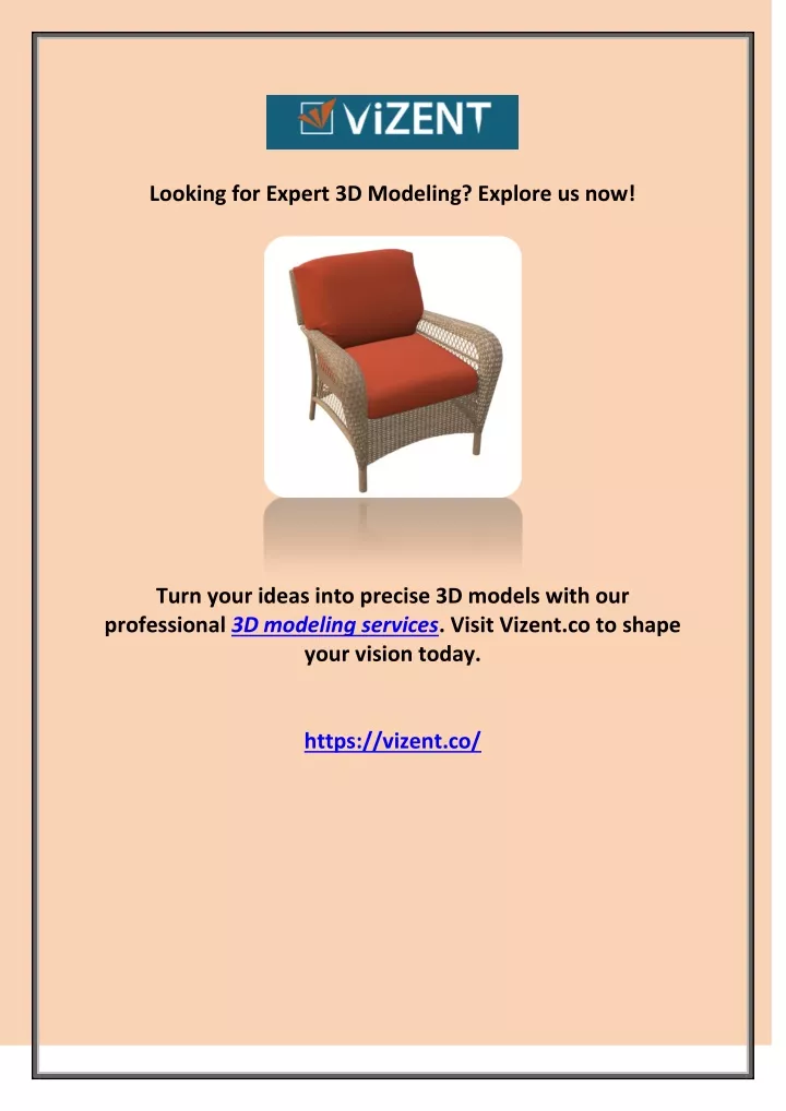 looking for expert 3d modeling explore us now