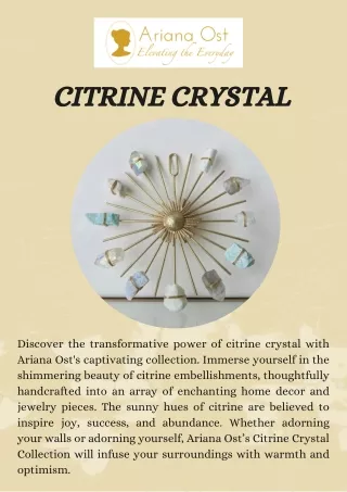 Buy Best Citrine Crystal