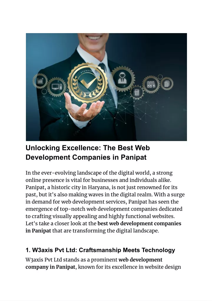 unlocking excellence the best web development