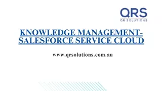 knowledge management salesforce service cloud