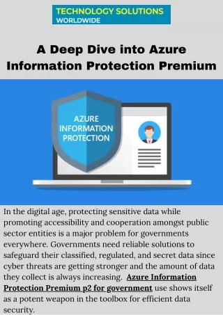 Securing Government Data with Azure Information Protection Premium P2