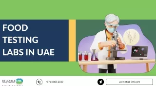 food testing labs in uae