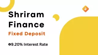 Shriram Finance - Fixed Deposit Online