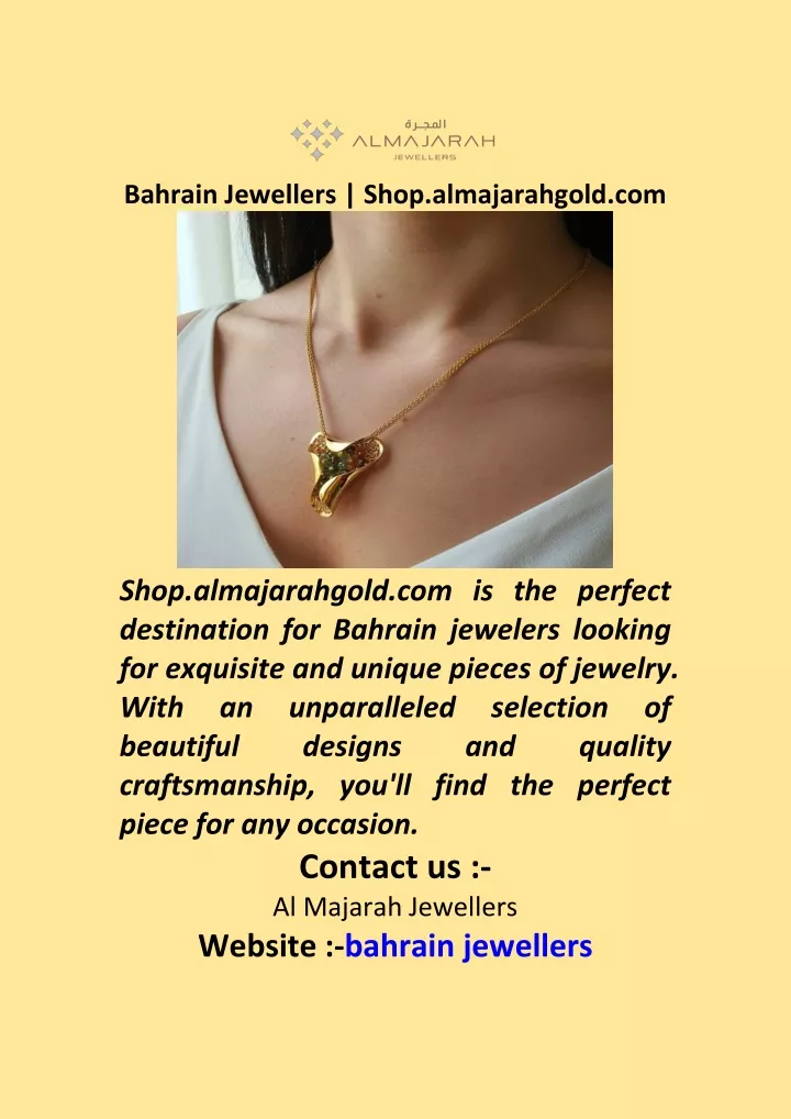 bahrain jewellers shop almajarahgold com