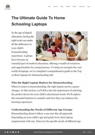 The Ultimate Guide To Home Schooling Laptops