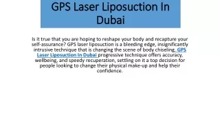 gps laser liposuction in gps laser liposuction