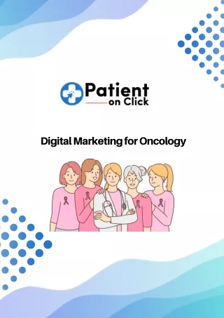 Digital Marketing for Oncology