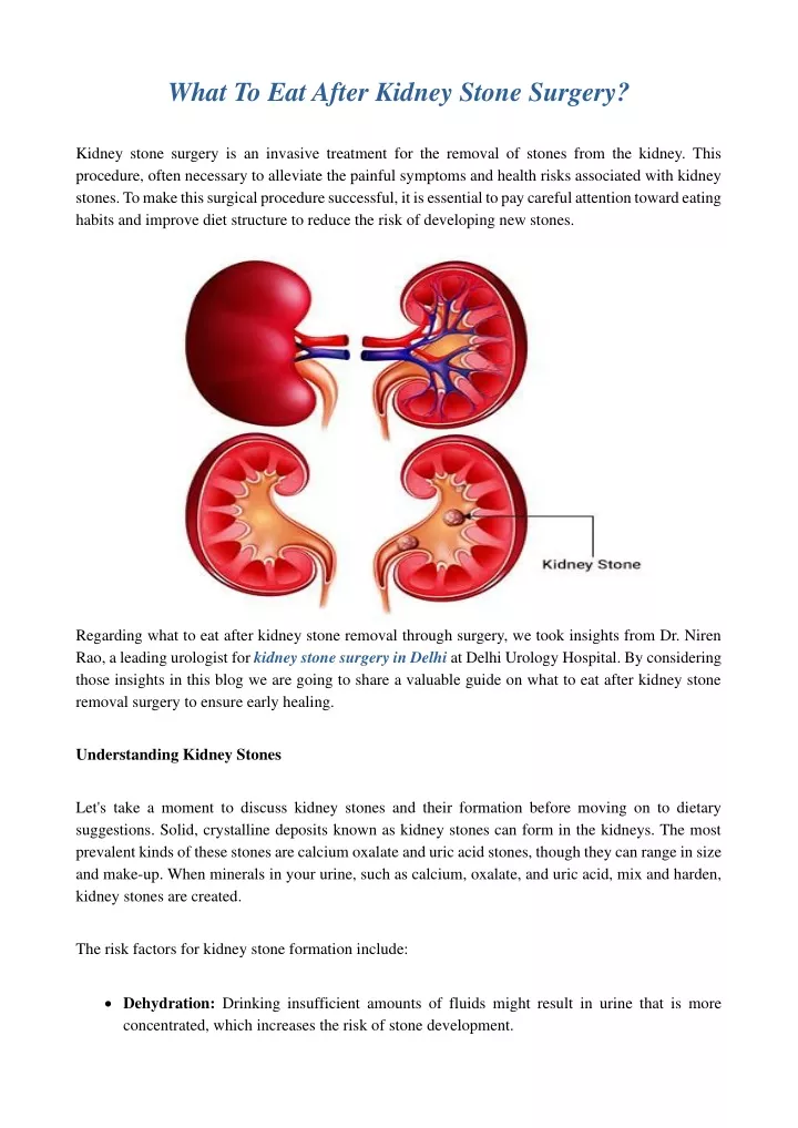 ppt-what-to-eat-after-kidney-stone-surgery-powerpoint-presentation