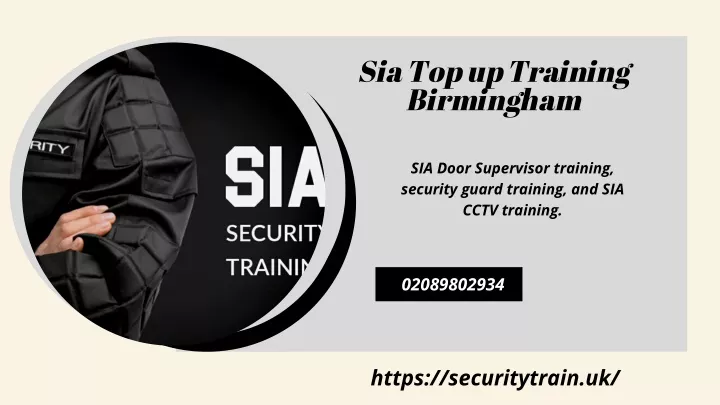 sia top up training birmingham