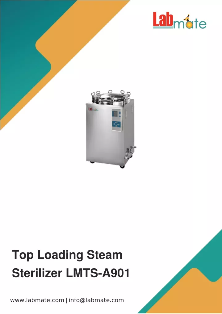 top loading steam sterilizer lmts a901