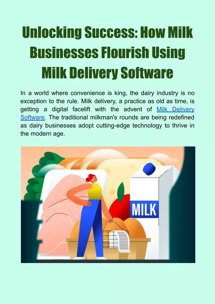 unlockingsuccess howmilk businessesflourishusing