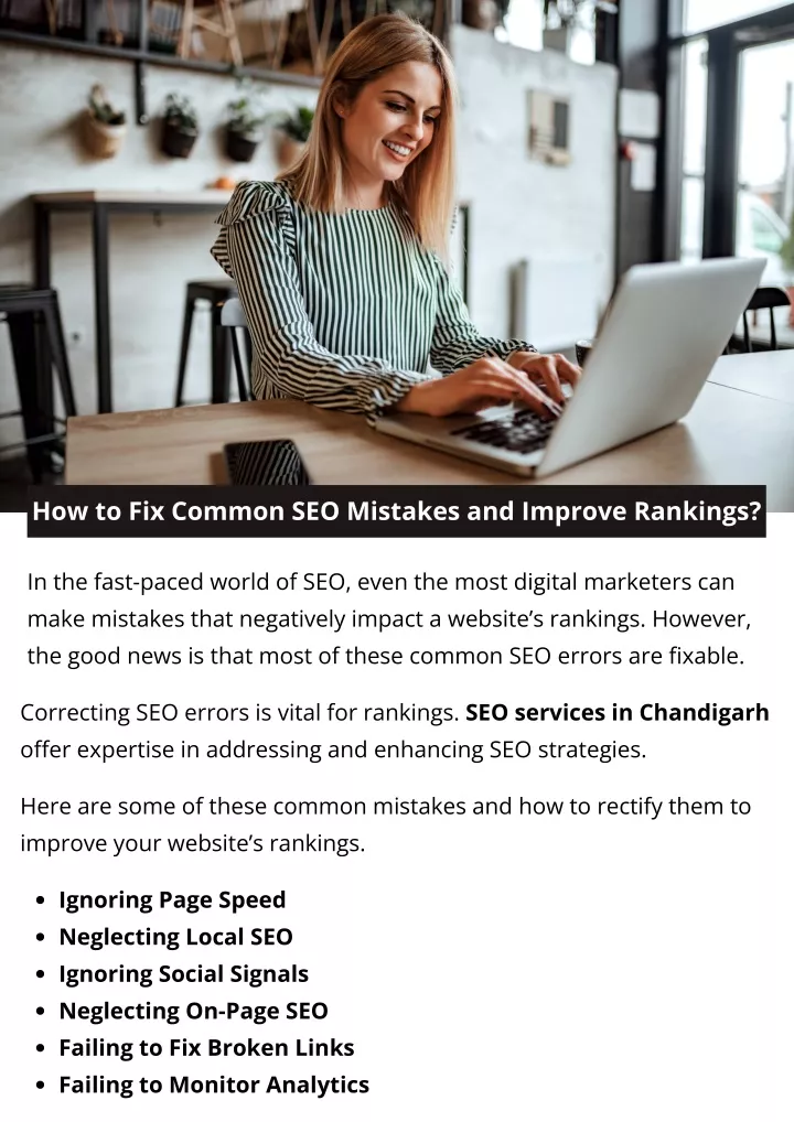 how to fix common seo mistakes and improve