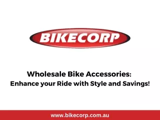 Wholesale Bike Accessories Enhance your Ride with Style and Savings!