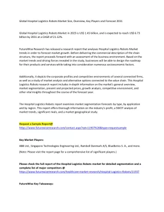 global hospital logistics robots market size
