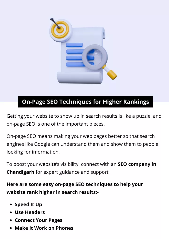 on page seo techniques for higher rankings