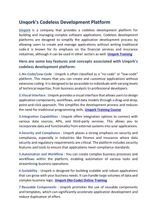 unqork s codeless development platform