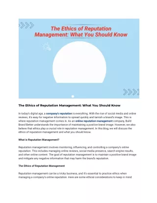 The Ethics of Reputation Management_ What You Should Know