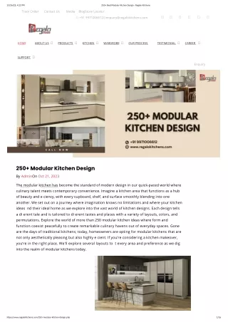 250  Modular Kitchen Design
