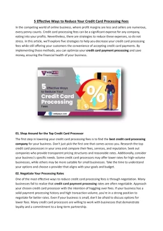 5 effective ways to reduce your credit card