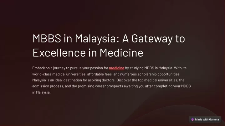 mbbs in malaysia a gateway to excellence