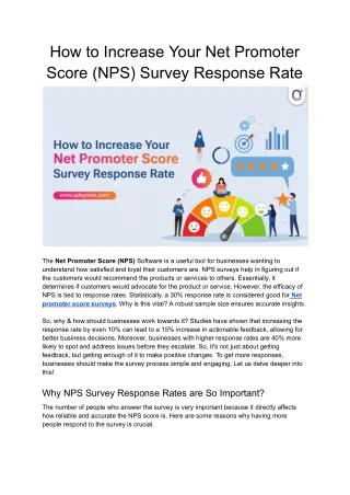 How to Increase Your Net Promoter Score (NPS) Survey Response Rate.docx
