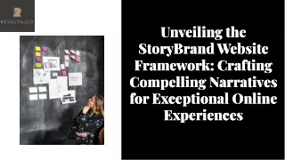 unveiling the storybrand website framework