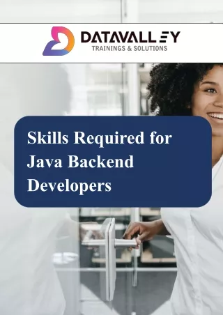 Skills Required for Java Backend Developers
