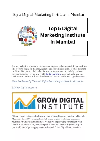 Top 5 Digital Marketing Institute in Mumbai (2)