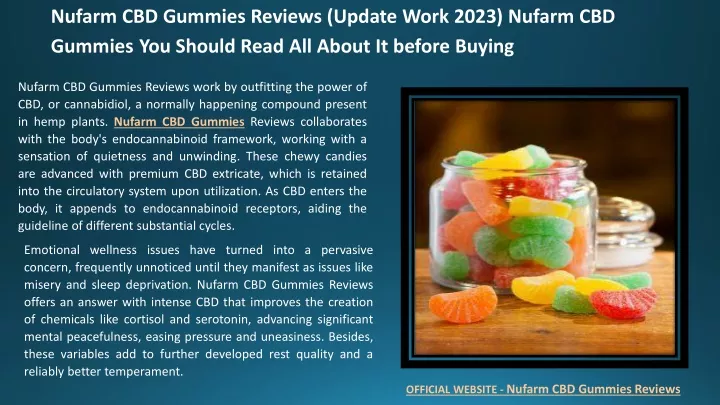 nufarm cbd gummies reviews update work 2023