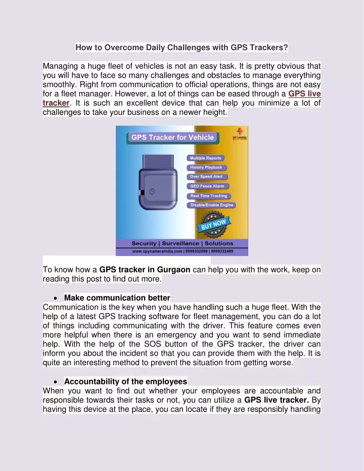 how to overcome daily challenges with gps trackers