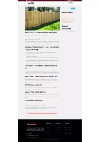 Useful Tips for DIY Fence Installation in Buffalo NY