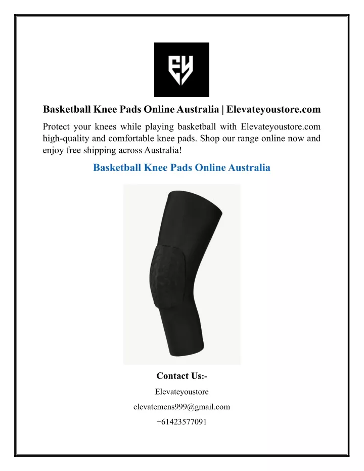 basketball knee pads online australia
