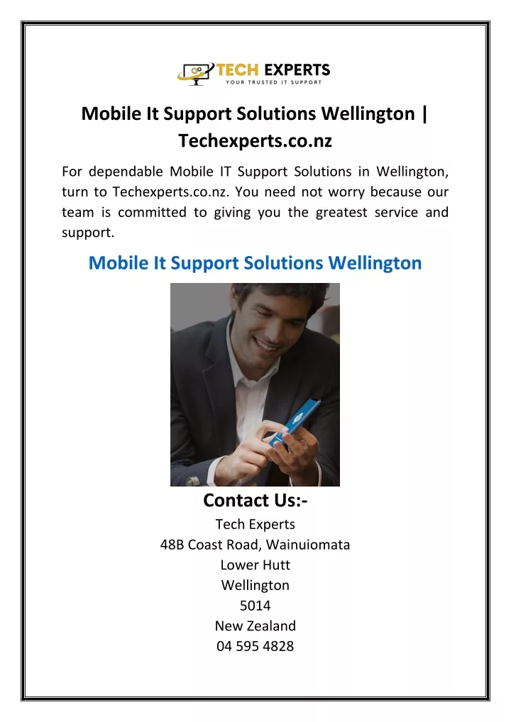 mobile it support solutions wellington
