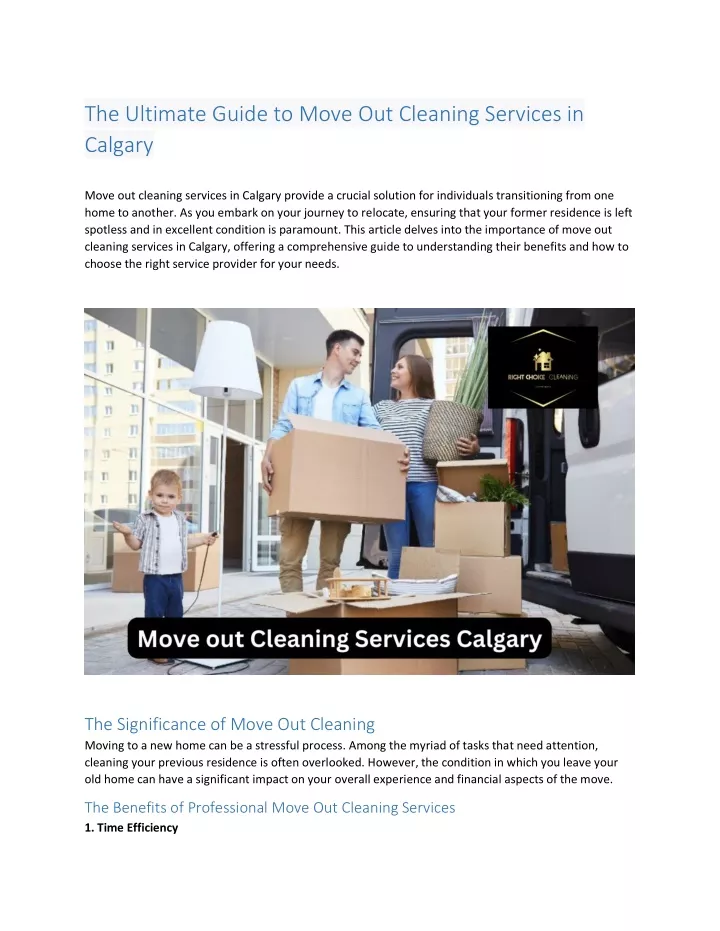 the ultimate guide to move out cleaning services