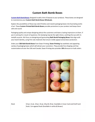 custom bath bomb boxes