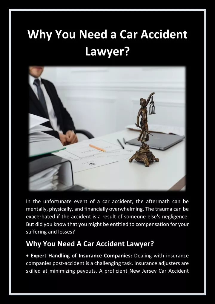 why you need a car accident lawyer