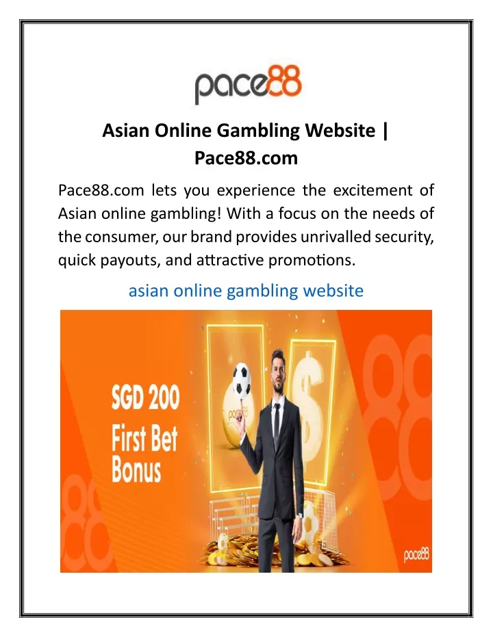 asian online gambling website pace88 com