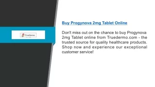 Buy Progynova 2mg Tablet Online | Truedermo.com