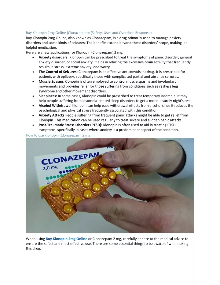 buy klonopin 2mg online clonazepam safety uses