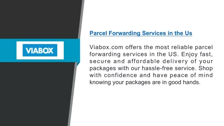 parcel forwarding services in the us