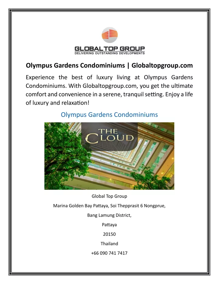 olympus gardens condominiums globaltopgroup com