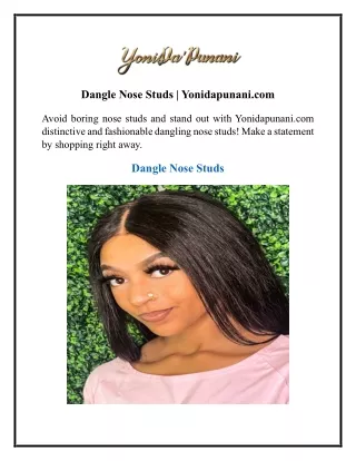 dangle nose studs yonidapunani com