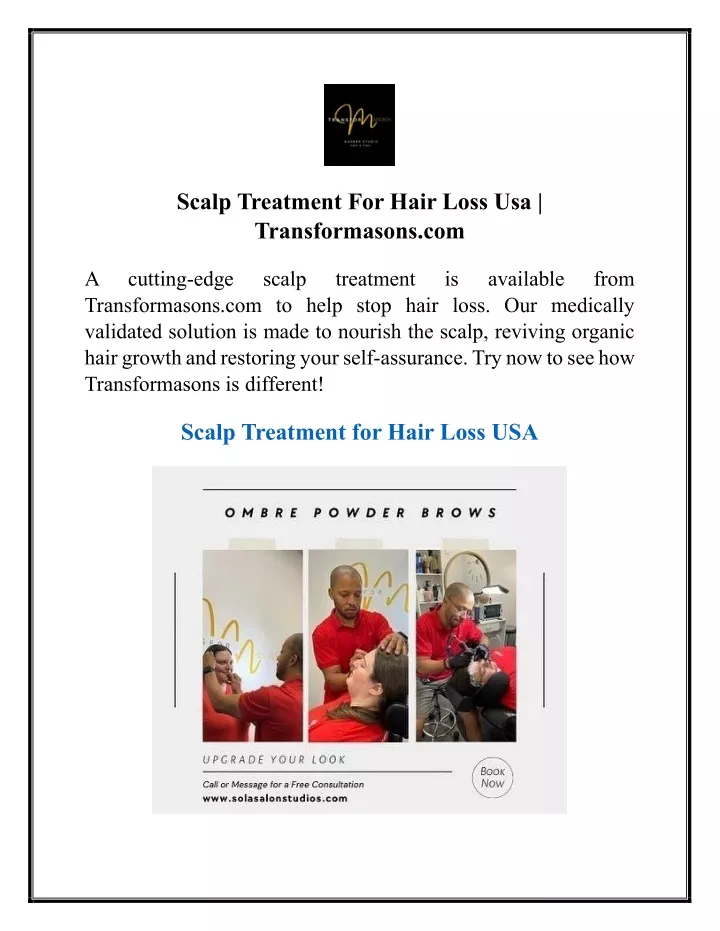 scalp treatment for hair loss usa transformasons
