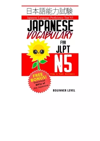 PDF read online Japanese Vocabulary For Jlpt N5 Master The Japanese Language Pro