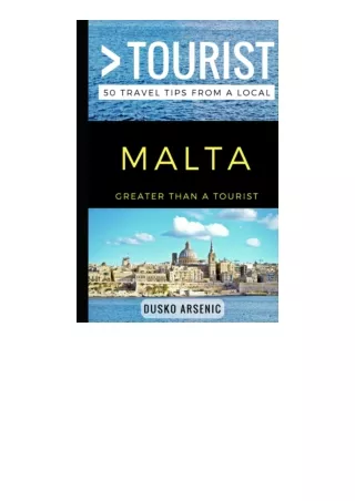 Download Greater Than A Tourist A Malta 50 Travel Tips From A Local for ipad